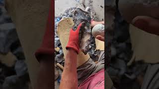 Creating a Stone Age Handaxe from a piece of Flint [upl. by Miculek22]