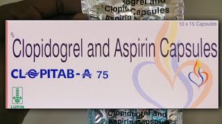 clopitab a 75 mg capsule uses  price  composition  dose  side effects  precautions  in hindi [upl. by Ecinnahs]