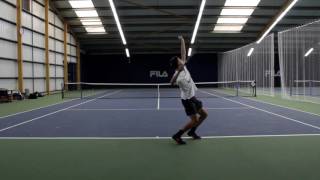 James Brimacombe US College Tennis Smart Video Spring 2017 [upl. by Eissat]