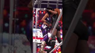 Becky lynch slams bayley from the top wwe 2k22 cage match wwe2k22 shorts cagematch [upl. by Eladal]