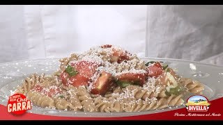 Ricetta Pasta Integrale alla Crudaiola dello Chef Carra  Divella [upl. by Ynnahc]