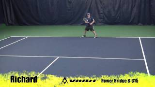 Volkl Power Bridge 8 315G  Tennis Express Racquet Review [upl. by Ahcsim156]