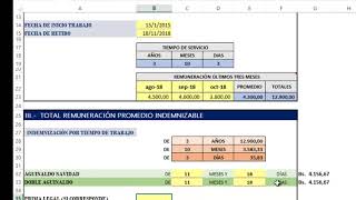 Formato Calculo de Finiquito en Excel Bolivia [upl. by Hpesojnhoj]