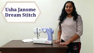 Usha Jamone dream stitch sewing machine demo in malayalam [upl. by Ahsinel]