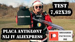 TRAILER  TEST PLACA ANTIGLONT NIJ IV ALIEXPRESS [upl. by Suirauqram]