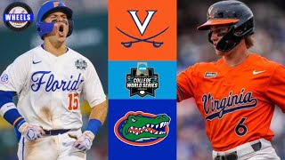 7 Virginia vs 2 Florida INCREDIBLE  College World Series Opening Round  2023 College Baseball [upl. by Arimas745]