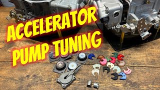 4150 Carburetor Accelerator Pump Tuning [upl. by Ydnal]