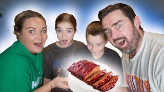 New Zealand Family Try Classic American MEATLOAF For The First Time HOW DO YOU MAKE IT [upl. by Blane993]