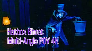 Hatbox Ghost LowLight MultiAngle 4K  Haunted Mansion at Magic Kingdom  November 2023 Debut [upl. by Rafaj]