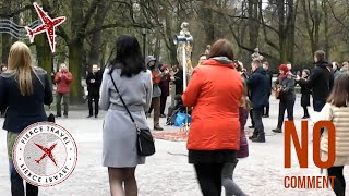 Jewish song in a Catholic service in Warsaw [upl. by Hessney]