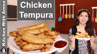 Tempura Chicken Recipe  Fried Tempura Chicken  Kitchen With Amna [upl. by Assilla559]