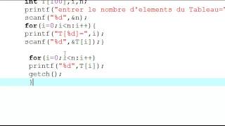 les Tableaux en C Saisie amp Affichage [upl. by Gomez182]