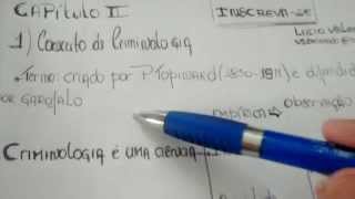 Criminologia conceito Objeto Método Aula 11 [upl. by Loring705]