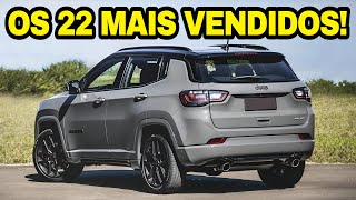 🚨 OS 22 SUVs MÉDIOS MAIS VENDIDOS E OS MENOS TAMBÉM [upl. by Younger]