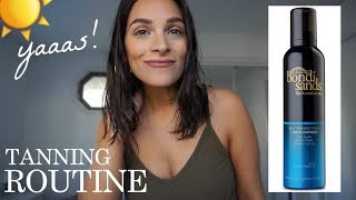 MY SELF TANNING ROUTINE  This will change your life Bondi Sands 1 hour [upl. by Allbee7]