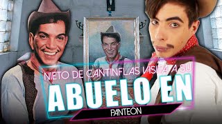 Nieto de cantinflas visita a su abuelo en panteón [upl. by Chelsae4]