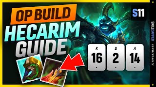 Divine Sunderer Hecarim is BROKEN  CHALLENGER Hecarim Guide  How To Play Hecarim In Season 11 [upl. by Roosnam40]