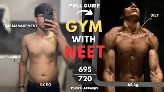 How I Built This Physique 💪 AND Cracked NEET 🏆 in 1 year – Did Gym Help Me Score Better 📚 [upl. by Yrreb]