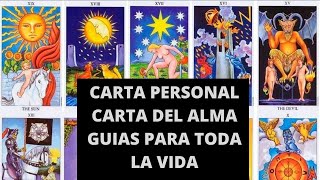 TAROT  COMO OBTENER LA CARTA PERSONAL Y LA CARTA DEL ALMA [upl. by Qirat]