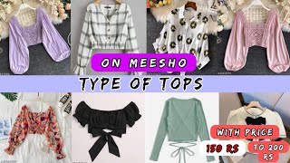 Tops for girls on meesho  Tops for women  trendy Tops 2024  Tops collection 2024 [upl. by Eitsrik]