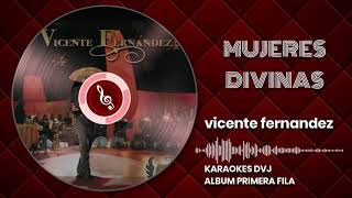 KARAOKE MUJERES DIVINAS VICENTE FERNANDEZ [upl. by Backer]