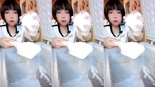 ASMR FREEZER FROST EATING [upl. by Anneirb333]