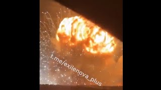 Ukraine Destroys ANOTHER Ammo Dump In Kammenyi Krasnodar Krai HUGE Blast [upl. by Francesco762]