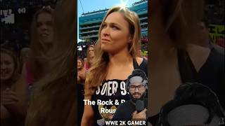 The Rock got his Friend 🤣 Ronda Rousey against Triple H amp Stephanie [upl. by Sucramej631]