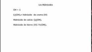 Guía  Hidróxidos Química y Formulación Nomenclatura de Hidróxidos [upl. by Cutter384]