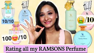 Rating all my Ramsons Perfume  Ramsons Perfume Haul  Huge Perfume haul  Luxury Perfume Dupe [upl. by Kosel]