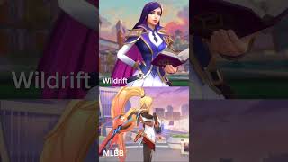 Caitlyn VS Lesley  Battle Academia VS Aspirants  MLBB VS Wildrift mlbb wildrift [upl. by Ennayehc]