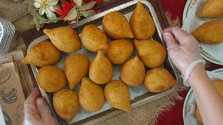 COXINHA O SEGREDO PARA MASSA E RECHEIO INCRIVELMENTE SABOROSO TODOS VÃO AMAR Faça e venda [upl. by Lamak]