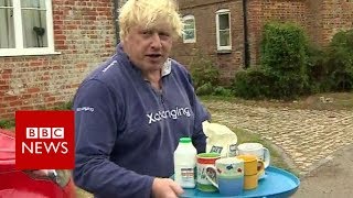 The former foreign secretary Boris Johnson offers tea instead of answers  BBC News [upl. by Gerhan825]