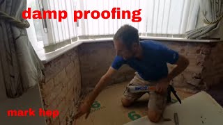 Damp proofing a wall rising damp [upl. by Tan831]