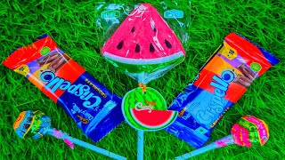 Unpacking Lollipops Watermelon Lollipops And Crispello ASMR 🍭 [upl. by Adanar]