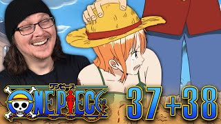 ONE PIECE EPISODE 37 amp 38 REACTION  Anime Reaction  Sub [upl. by Eiggam]