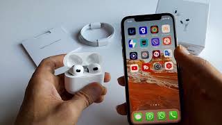 طريقة توصيل و ربط سماعات Apple Airpods 3 مع اجهزة ايفون و اندرويد [upl. by Quar]