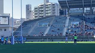 トライ後のゴールを決める明治大学平選手（ラグビー大学選手権準々決勝） [upl. by Lorant25]