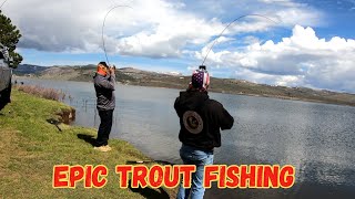 Epic Trout Fishing at The Aspen Cove Resort Fishing Panguitch Lake  UT [upl. by Hamlet]