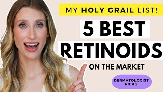 My Holy Grail Retinoids List  Dermatologist Picks [upl. by Tenej]