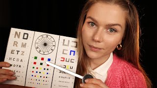 ASMR Colour Blind Test amp Eye Exam RP Soft Spoken Personal Attention [upl. by Haiasi]