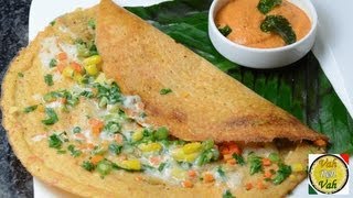 Mix Veg Multi Dal Adai Cheese Dosa  By VahChef  vahrehvahcom [upl. by Yeslaehc]