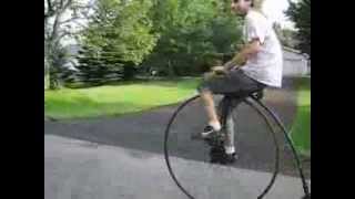 Penny Farthing Ordinary Antique Bicycle Custom Homemade 45quot Wheel [upl. by Moseley]