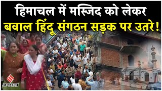 Sanjauli Masjid Controversy मस्जिद निर्माण को लेकर सड़क पर उतरे हिन्दू संगठन [upl. by Nawor823]