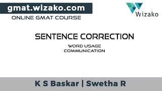 GMAT Sentence Correction  Word Usage  Communication  GMAT Verbal Practice GMAT Preparation Online [upl. by Samul]