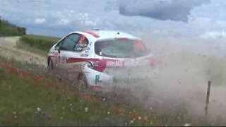 Rallye Terre de Langres 2016  Day 2   Crash and Flat Out [upl. by Margarete]