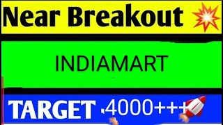 indiamart share latest news today indiamart share analysis indiamart share target [upl. by Vaden]