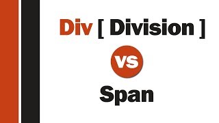 Div vs Span   span و div ما الفرق بين الـ [upl. by Nevar]