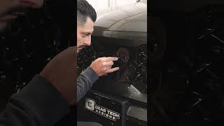 Vinyl Wrapping KIA Emblem to Blackout ⚫ [upl. by Nona]