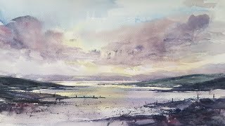 The EASY Way to Paint SEASCAPES in Watercolour [upl. by Adiuqram]